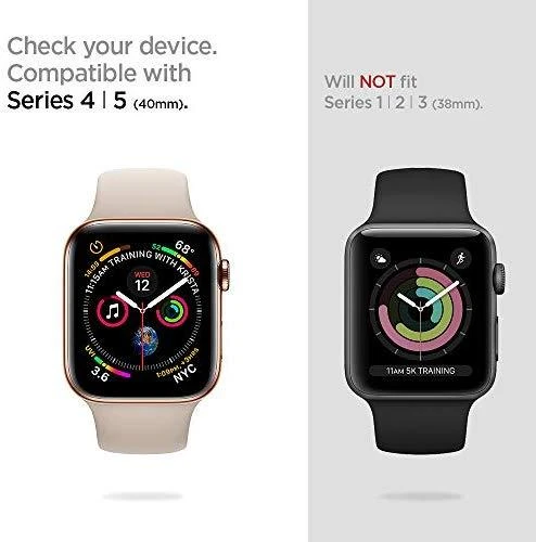 Išmaniojo laikrodžio Apple 4 ekrano rėmelis, Juodos spalvos, 40mm