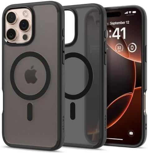Spigen Ultra Hybrid Mag MagSafe Apple iPhone 16 Pro – dėklas telefonui juodos spalvos
