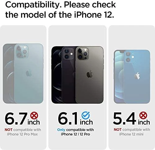 Spigen Liquid Air dėklas skirtas Apple iPhone 12 Pro / 12, spalva - Matte Black