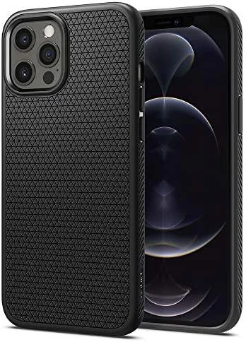 Spigen Liquid Air dėklas skirtas Apple iPhone 12 Pro / 12, spalva - Matte Black