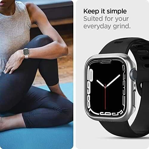 Išmaniojo laikrodžio Apple 7 ekrano rėmelis, Pilkos spalvos, 45mm