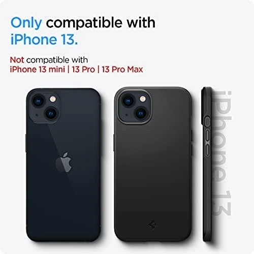 Dėklas Spigen Thin Fit – Apple iPhone 13 Case Juodas