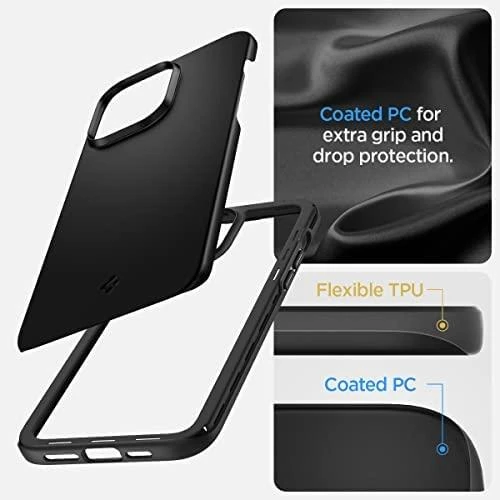 Spigen Thin Fit dėklas skirtas Apple iPhone 14 Plus, spalva - Juoda