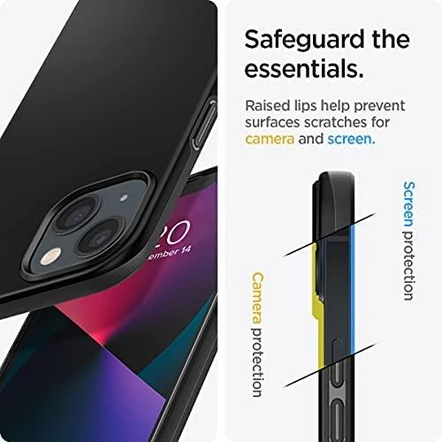 Dėklas Spigen Thin Fit – Apple iPhone 13 Case Juodas