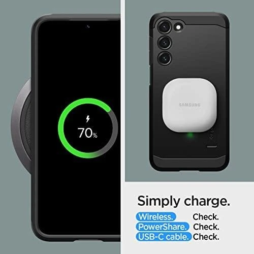 Spigen Tough Armor dėklas skirtas Samsung Galaxy S23 Plus, spalva - Juoda