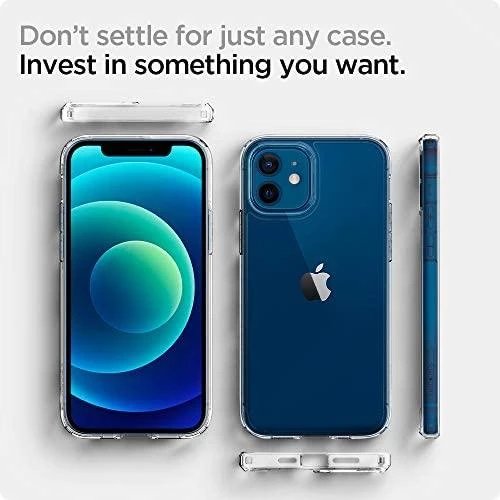 Spigen Ultra Hybrid dėklas skirtas Apple iPhone 12 Mini, spalva - Crystal Clear