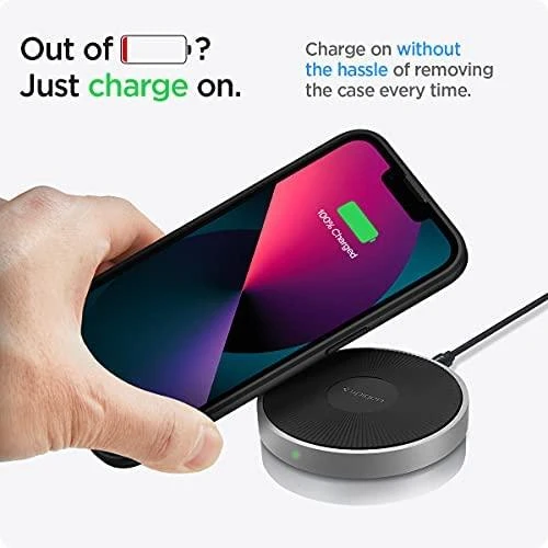 „Spigen Ultra Hybrid iPhone 13“ dėklas - Matinės juodos spalvos