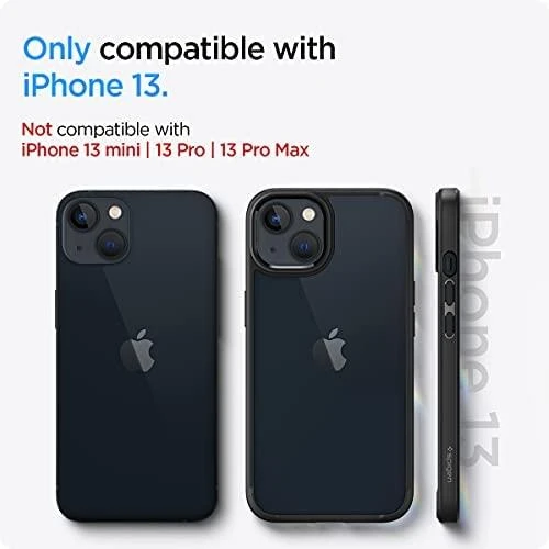 „Spigen Ultra Hybrid iPhone 13“ dėklas - Matinės juodos spalvos