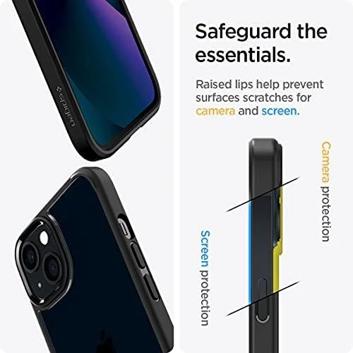 „Spigen Ultra Hybrid iPhone 13“ dėklas - Matinės juodos spalvos