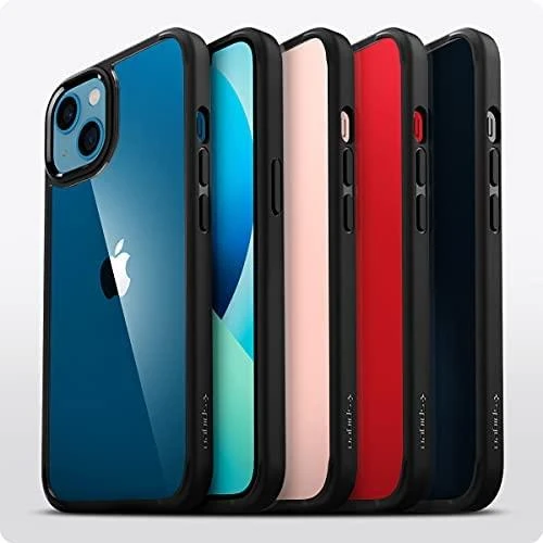 „Spigen Ultra Hybrid iPhone 13“ dėklas - Matinės juodos spalvos