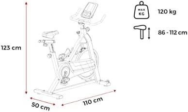 Sukamasis dviratis Spokey SHOTO (18 kg smagratis)