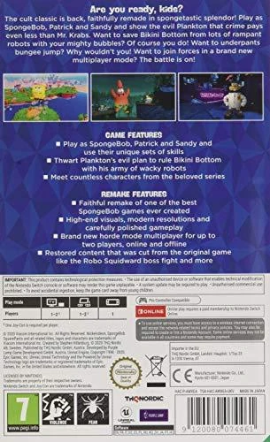 Spongebob Thq Nordic Kempiniukas Plačiakelnis: Mūšis dėl bikinio apačios – rehidratuotas