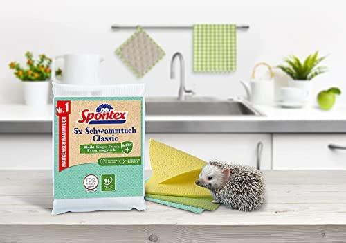 Spontex Spontex Schwammtuch Classic Antibac PEFC 5er Pack