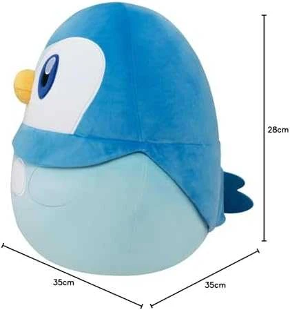 SQUISHMALLOWS Pokemon pliušinis žaislas Piplup, 35 cm