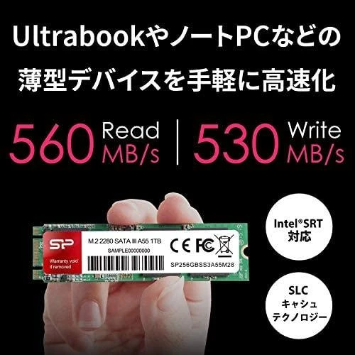 SILICONPOW SP001TBSS3A55M28 Silicon Power SSD A55 1TB, M.2 SATA, 560/530 MB/s
