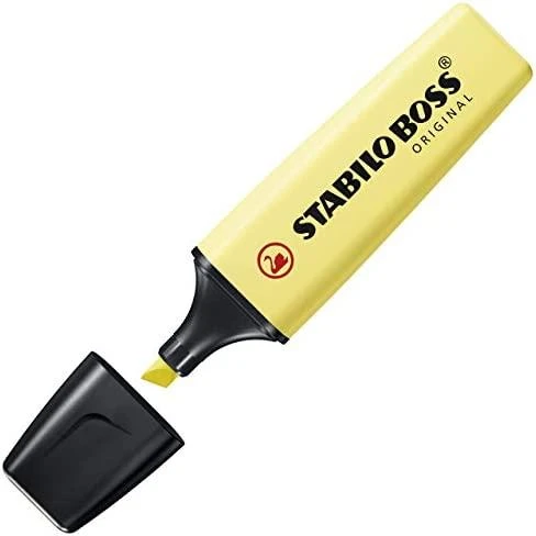 STABILO tekstinių žymeklių rinkinys BOSS ORIGINAL, pastelinės spalvos, 6 vnt., 70/6-2