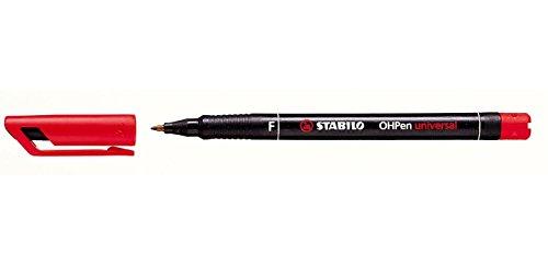 Stabilo Žymeklis permanentinis OHPen F raudonas