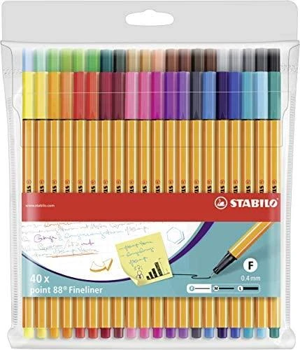 Stabilo Pen Point 88 40 spalvų dėklas (241386)