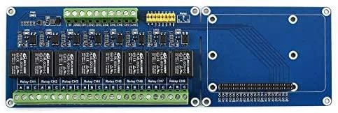8 kanalų relė modulis Waveshare skirtas Raspberry Pi