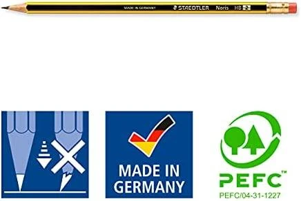 Staedtler Noris, HB, Juoda, Geltona, PEFC, 2 mm, 12 vnt., Vokietija