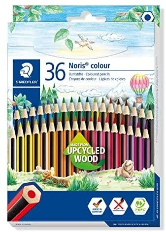 Spalvoti pieštukai STAEDTLER NORIS COLOUR 185, 36 spalvos