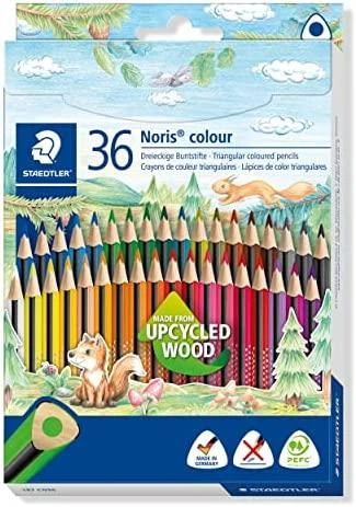 Staedtler - Noris spalvoti trikampiai spalvoti pieštukai, 36 vnt (187 CD36)