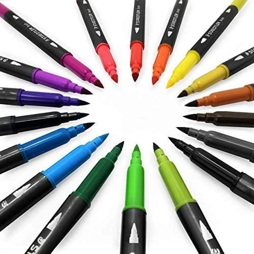 Flomasteriai STAEDTLER, dvipusiai, 18 vnt.