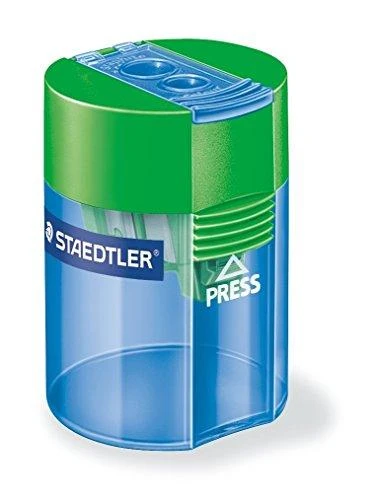 Taille-crayon Double Pointe Staedtler 512 006 - Couleur Turquoise - Pour Crayons à Papier Et Crayons De Couleur - 11