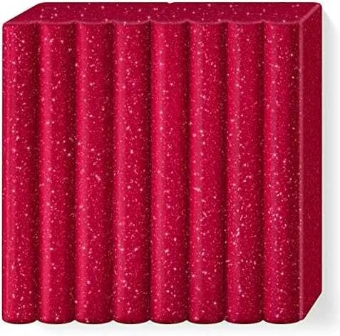 Modelinas FIMO Effect, 57 g, žėrinčios raudonos spalvos
