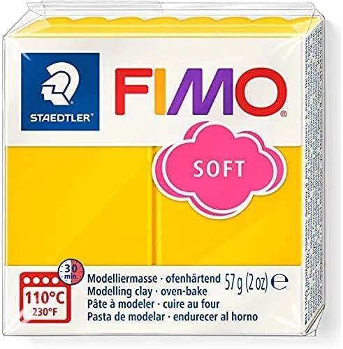 Modelinas Fimo, 56g, saulėgrąžų spalvos