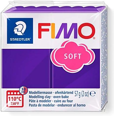 Modelinas FIMO SOFT, 57 g, slyvų violetinė sp.