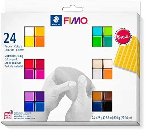 Fimostaedtler FIMO minkštas rinkinys, 24x25g Basic (8023 C24-1)