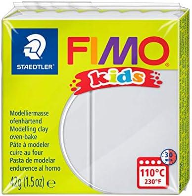 Fimo Kids Polimerinis molis vaikams Fimo, šviesiai pilkos spalvos, 42 g