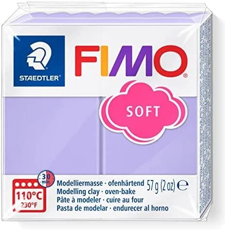 Modelinas FIMO Soft, 57 g, pastelinės alyvinės spalvos