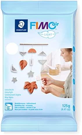 Modeliavimo masė - FIMO - oro lengvas - Orui kietėjantis - Balta - 125 g