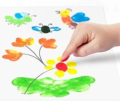 Staedtler Noris Junior pirštukų dažų naudojimo pavyzdys