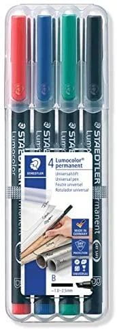 Staedtler Foliopis 318WP8 8col. w etui STAEDTLER LUMOCOLOR visam laikui