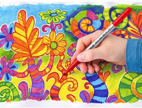 Staedtler Dvipusiai flomasteriai Noris CLub, 10 spalvų