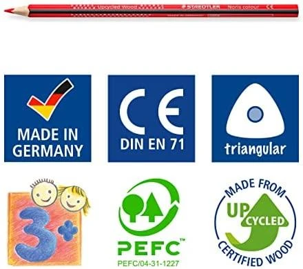 Spalvoti pieštukai STAEDTLER NORIS 12 spalvų