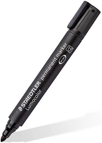 Staedtler STAEDTLER Marker Lumocolor perm juoda 10 vnt