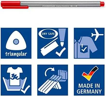 Staedtler Triplus Finliner flomasteriai, 60 vnt. (334 C60)