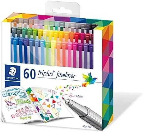 Staedtler Triplus Finliner flomasteriai, 60 vnt. (334 C60)