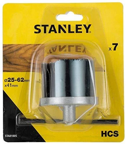 STANLEY Gręžimo karūna HCS DO DREWNA 25-62mm 25/32/38/45/50/56/62 mm