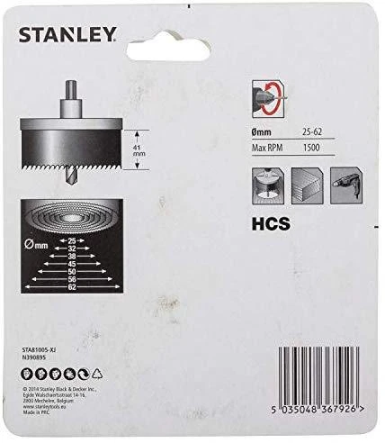 STANLEY Gręžimo karūna HCS DO DREWNA 25-62mm 25/32/38/45/50/56/62 mm