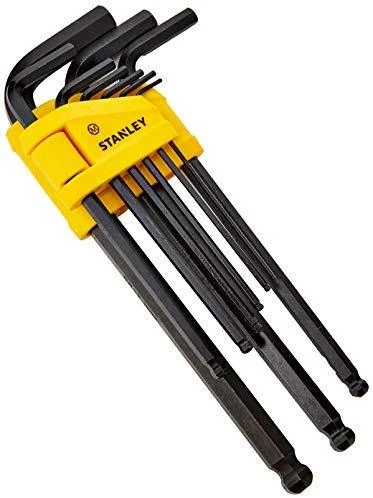 STANLEY KLUCZE IMBUSOWE 9 vnt. Z KULKĄ 1,5 - 10mm