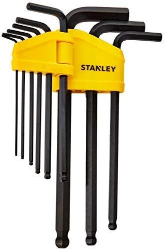 STANLEY KLUCZE IMBUSOWE 9 vnt. Z KULKĄ 1,5 - 10mm