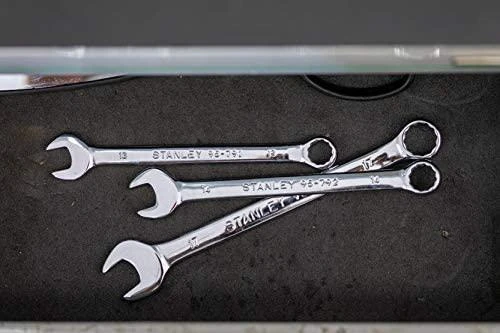 Stanley plokščių dvikilpių veržliarakčių rinkinys 12 vnt 8-19 mm