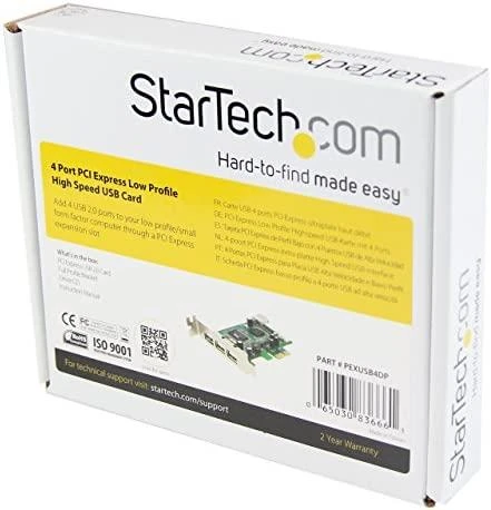 StarTech 4 PORT LP PCIE USB CARD/.