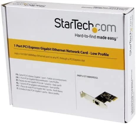 „StarTech ST1000SPEX2L“ 1 prievado PCI Express PCIe gigabito tinklo plokštė