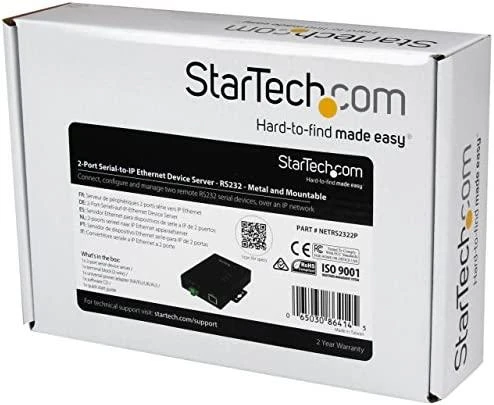 StarTech 2 prievado nuosekliųjų įrenginių serveris (NETRS2322P)